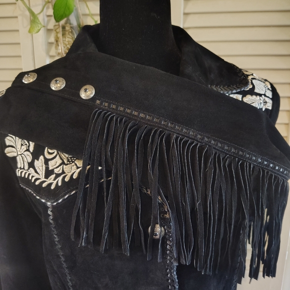 Scully Black Embroidered Women's Jacket - Picture 9 of 12